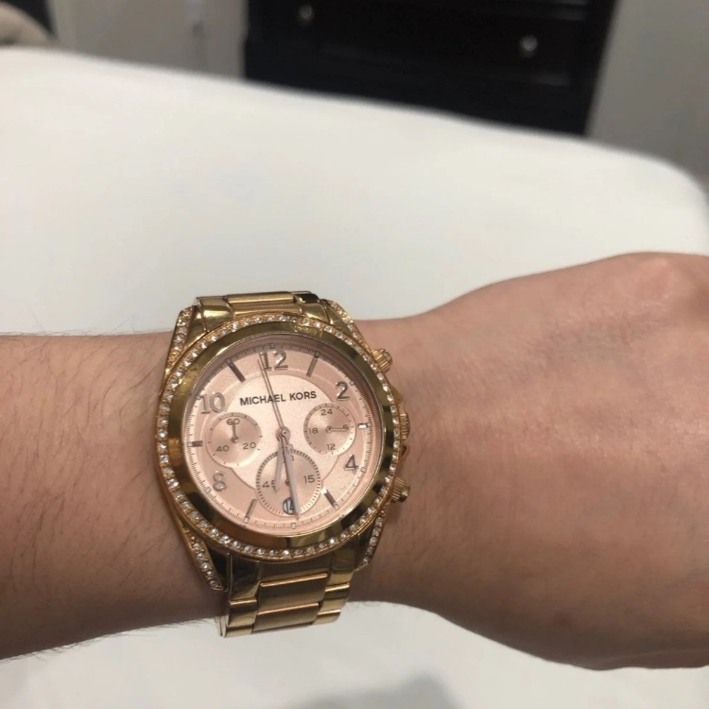 Michael Kors Blair Rhinestone Rosegold Watch